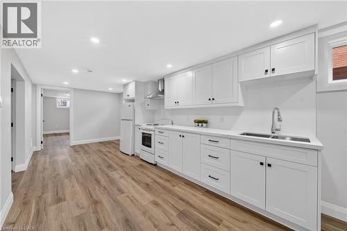 201 Ridge Street, Hamilton, ON - Indoor Photo Showing Kitchen With Double Sink