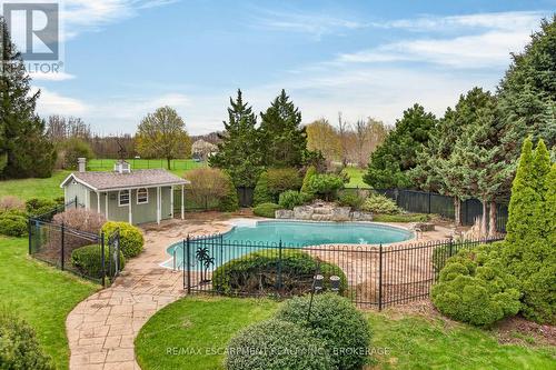 5114 Mount Nemo Crescent, Burlington, ON - Outdoor With In Ground Pool With Backyard