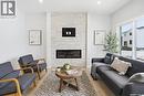 430 Leskiw Bend, Saskatoon, SK  - Indoor Photo Showing Living Room With Fireplace 