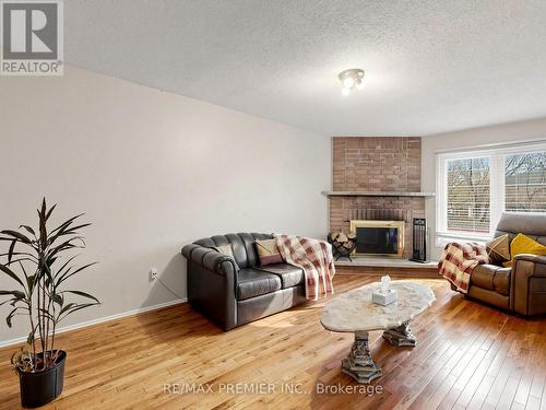 4579 Guildwood Way, Mississauga, ON - Indoor Photo Showing Living Room With Fireplace