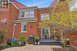 Brick courtyard with private deck - 