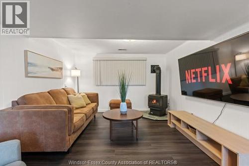 28 Vanier Drive, Tilbury, ON - Indoor Photo Showing Living Room With Fireplace