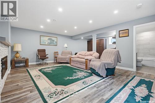 4009 Alton Crescent, Regina, SK - Indoor Photo Showing Other Room With Fireplace