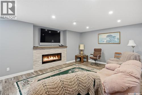 4009 Alton Crescent, Regina, SK - Indoor With Fireplace