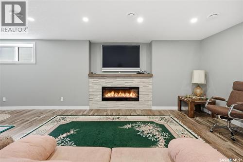 4009 Alton Crescent, Regina, SK - Indoor With Fireplace