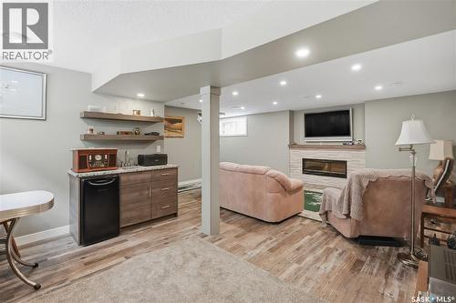 4009 Alton Crescent, Regina, SK - Indoor With Fireplace