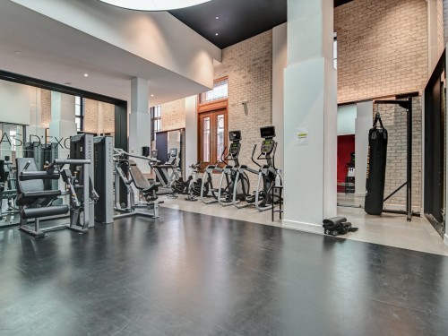 Salle d'exercice - 2801-1188 Rue St-Antoine O., Montréal (Ville-Marie), QC - Indoor Photo Showing Gym Room