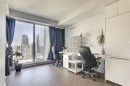 Salon - 2801-1188 Rue St-Antoine O., Montréal (Ville-Marie), QC  - Indoor Photo Showing Office 