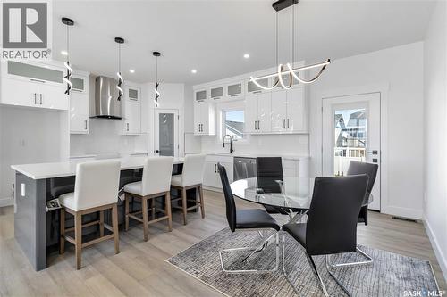 840 Ballesteros Crescent, Warman, SK - Indoor Photo Showing Dining Room