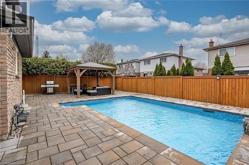 2475 Cavendish Drive, Burlington, ON - Outdoor With In Ground Pool With Deck Patio Veranda With Backyard