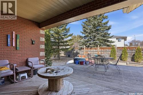 214 Forsyth Court, Saskatoon, SK - Outdoor With Deck Patio Veranda With Exterior