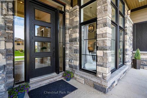 Welcoming front entrance - 1 Windrose Valley Boulevard, Clearview, ON - Outdoor With Exterior