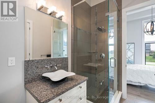 3 pc ensuite for the front guest bedroom - 1 Windrose Valley Boulevard, Clearview, ON - Indoor Photo Showing Bathroom