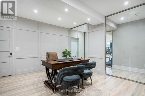 Basement office with oversized closet/glass walls - 1 Windrose Valley Boulevard, Clearview, ON - Indoor