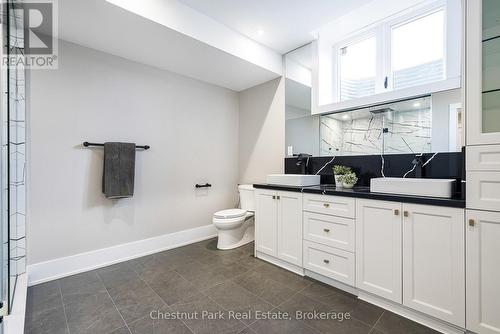 4 pc bathroom in the basement - 1 Windrose Valley Boulevard, Clearview, ON - Indoor Photo Showing Bathroom