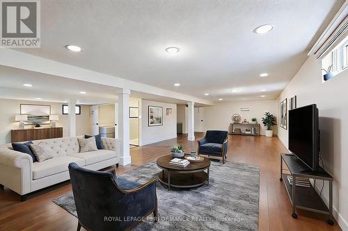 virtually staged. (basement is unfinished) - 855 Kenyon Crescent, Cornwall, ON - Indoor Photo Showing Living Room