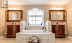 LARGE 5PC. ENSUITE HIS AND HERS CABINETS/SINKS. - 