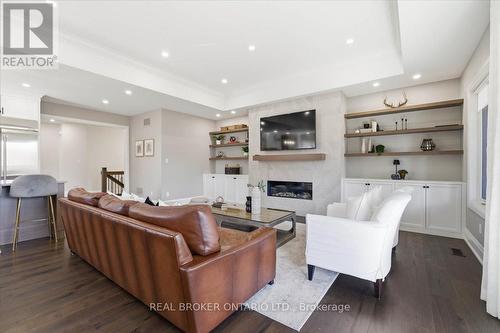 15 Langton Drive, Kitchener, ON - Indoor Photo Showing Living Room With Fireplace