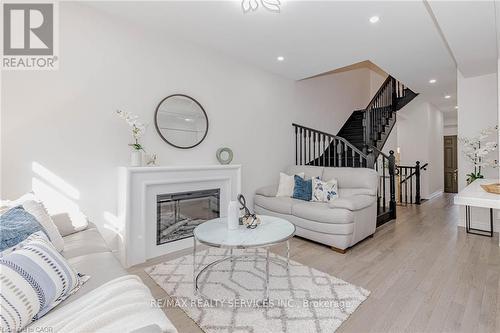 172 Beckview Drive, Kitchener, ON - Indoor Photo Showing Living Room With Fireplace