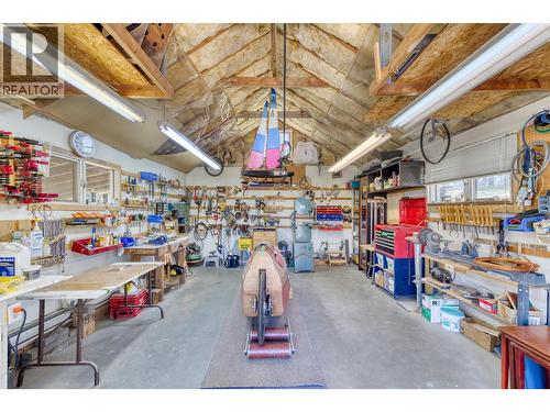 Workshop (formerly a singe garage) - 3990 June Springs Road, Kelowna, BC - Indoor Photo Showing Garage