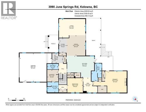 Main floor - addition of garage, kitchen and living space in 2006 - 3990 June Springs Road, Kelowna, BC - Other