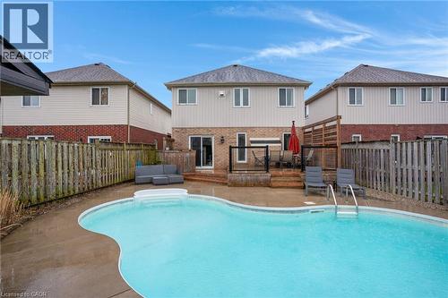 99 Udvari Crescent, Kitchener, ON - Outdoor With In Ground Pool With Deck Patio Veranda With Exterior