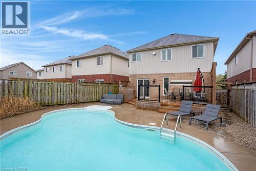 99 Udvari Crescent, Kitchener, ON - Outdoor With In Ground Pool With Deck Patio Veranda With Exterior