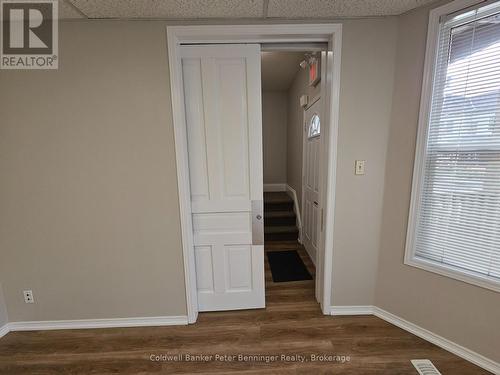 sliding pocket door on front office - 100 Lancaster Street E, Kitchener, ON 