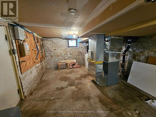 unfinished space with furnace - 100 Lancaster Street E, Kitchener, ON 