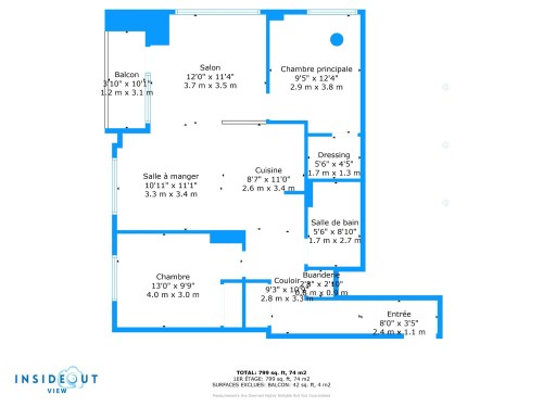 Plan (croquis) - 309-635 Rue St-Maurice, Montréal (Ville-Marie), QC - Other