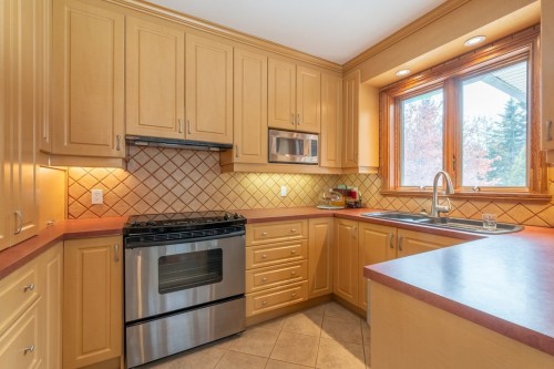 Cuisine - 105 Av. De Brixton, Saint-Lambert, QC - Indoor Photo Showing Kitchen With Double Sink