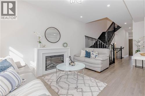 172 Beckview Drive, Kitchener, ON - Indoor Photo Showing Living Room With Fireplace