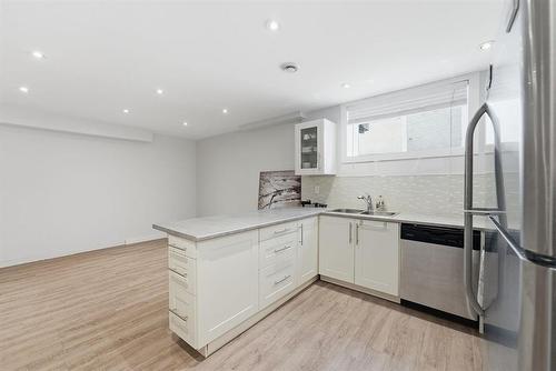 45 Willow Creek Road, Winnipeg, MB - Indoor Photo Showing Kitchen With Double Sink