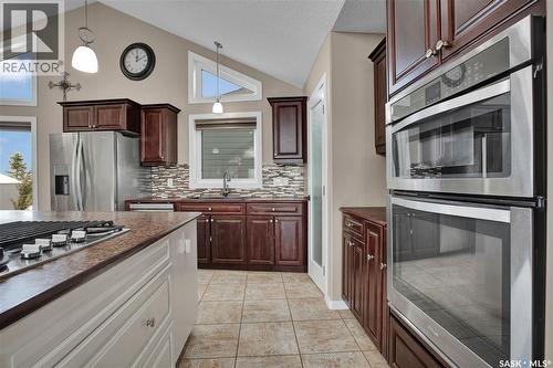 48 Mawson Drive, Shields, SK - Indoor Photo Showing Kitchen With Stainless Steel Kitchen With Double Sink