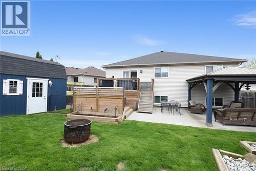 View of the Shed - 21 Glengary Crescent, Caledonia, ON - Outdoor With Deck Patio Veranda With Exterior