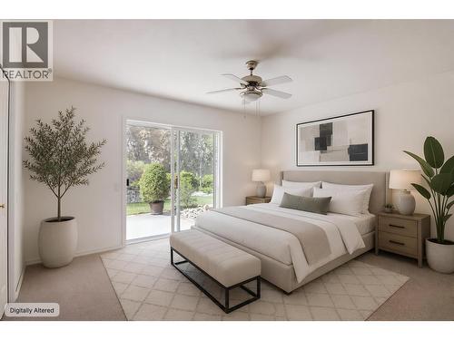 This photo has been altered to demonstrate the potential of the space - 2325 Silver Place Unit# 24 Lot# 24, Kelowna, BC - Indoor Photo Showing Bedroom