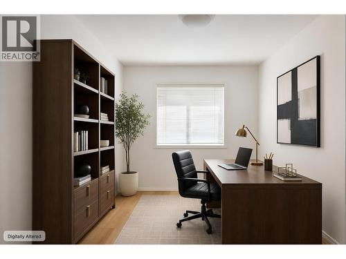 This photo has been altered to demonstrate the potential of the space - 2325 Silver Place Unit# 24 Lot# 24, Kelowna, BC - Indoor Photo Showing Office