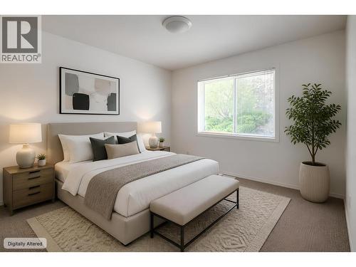 This photo has been altered to demonstrate the potential of the space - 2325 Silver Place Unit# 24 Lot# 24, Kelowna, BC - Indoor Photo Showing Bedroom