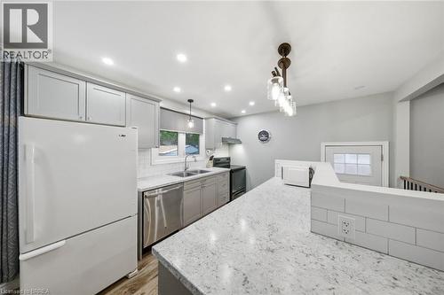 13 Mackay Avenue, Simcoe, ON - Indoor Photo Showing Kitchen With Double Sink