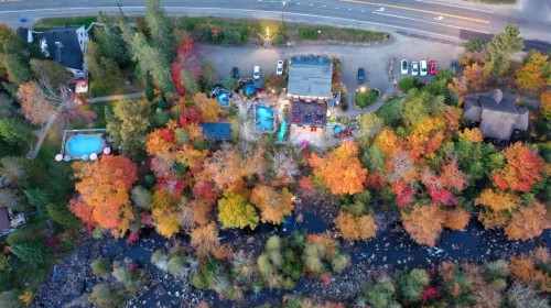 Aerial View - 2222  - 2334 Boul. De Ste-Adèle, Sainte-Adèle, QC - Outdoor With View