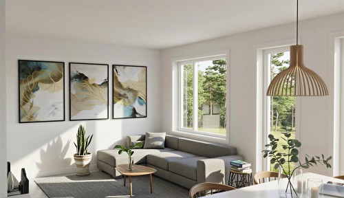 To be built - C-133 Ch. D'Orford-Sur-Le-Lac, Eastman, QC - Indoor Photo Showing Living Room