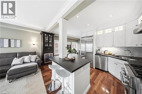 4123 Medland Drive, Burlington, ON - Indoor Photo Showing Kitchen With Stainless Steel Kitchen With Double Sink