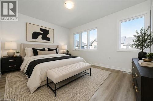 Image is virtually staged - 205 Thames Way Unit# 31, Hamilton, ON - Indoor Photo Showing Bedroom