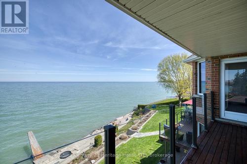 Primary Bedroom Deck - 6 Jacob'S Landing, Grimsby (Grimsby Beach), ON - Outdoor With Body Of Water With View