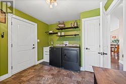 Main floor laundry and storage - 