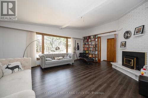 2602 No 2 Side Road, Burlington, ON - Indoor Photo Showing Living Room With Fireplace