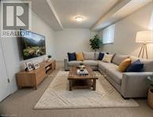 Family Room Virtually Staged - 15 Gees Way, Cambridge, ON - Indoor Photo Showing Living Room