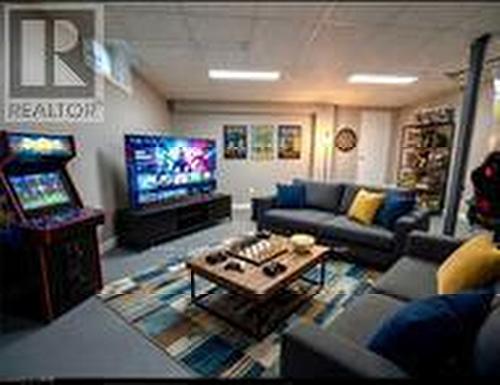Games Room Virtually Staged - 15 Gees Way, Cambridge, ON - Indoor Photo Showing Living Room