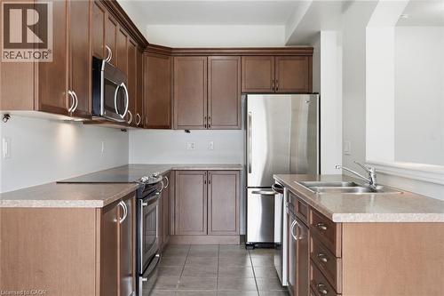 99 Panabaker Drive Unit# 35, Ancaster, ON - Indoor Photo Showing Kitchen With Stainless Steel Kitchen With Double Sink