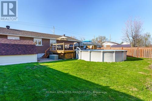Spacious fully fenced (2020) yard. - 1503 Second Street E, Cornwall, ON - Outdoor With Above Ground Pool